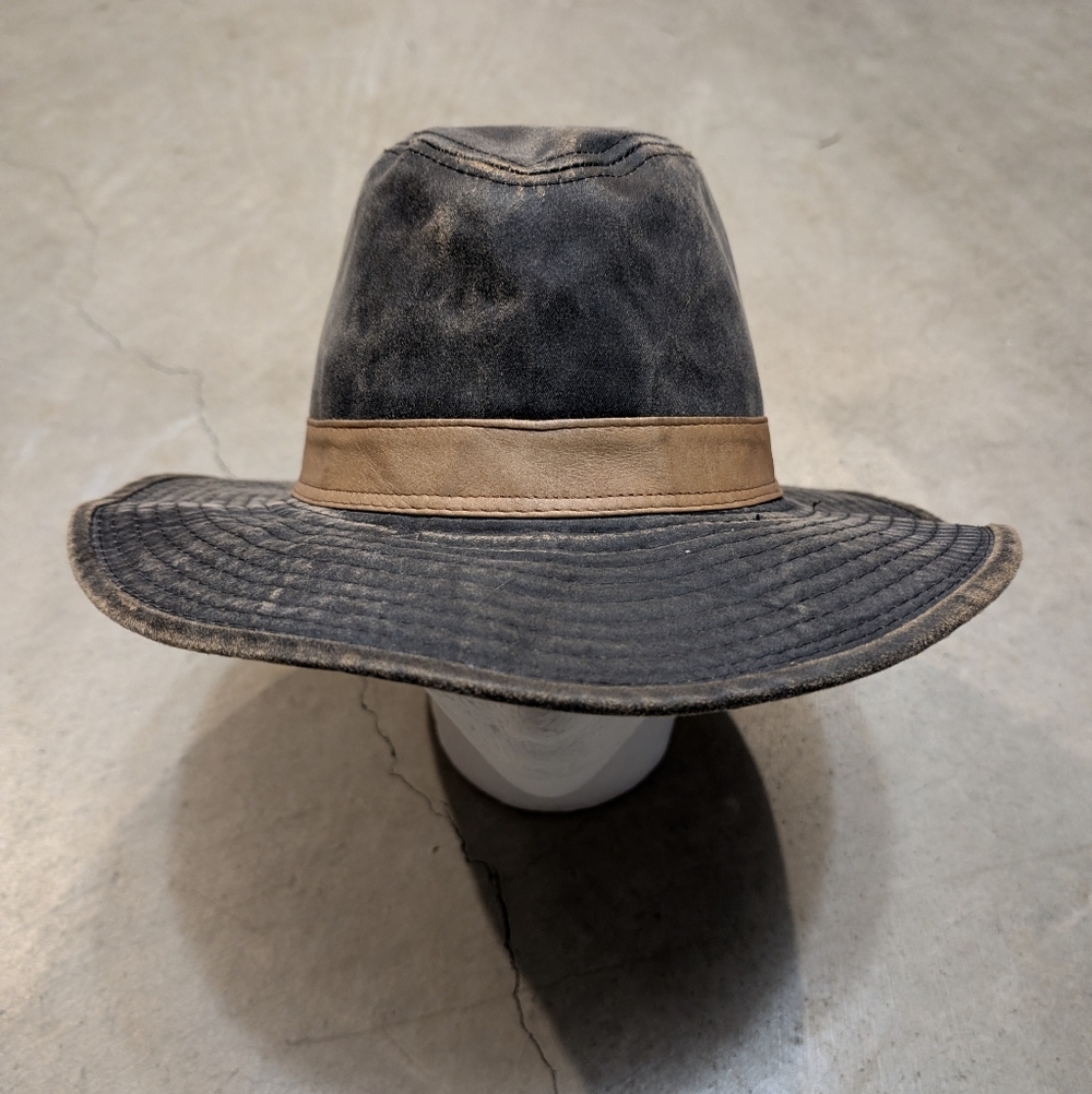 J Hats Men's M Safari Hat Brown Oiled Canvas? Nature